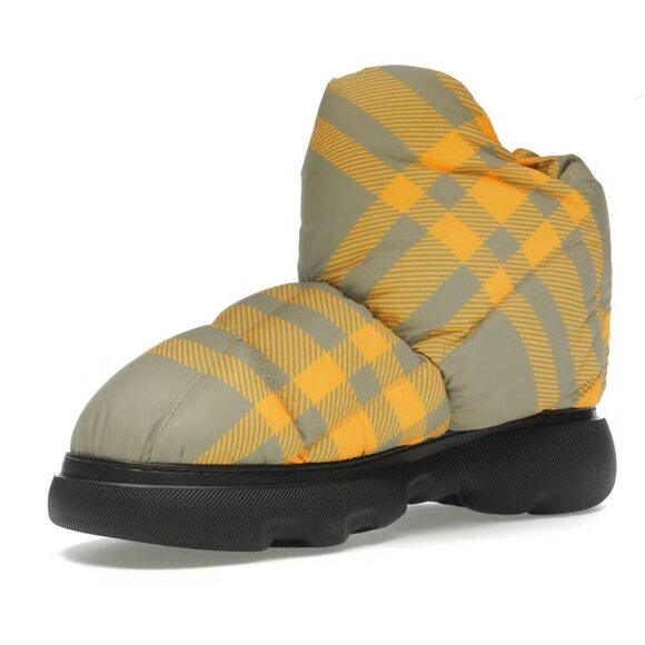 Burberry MEN'S Hunter Check Drawstring Pillow Padded Snow Boots multiple sizes - Picture 1 of 13